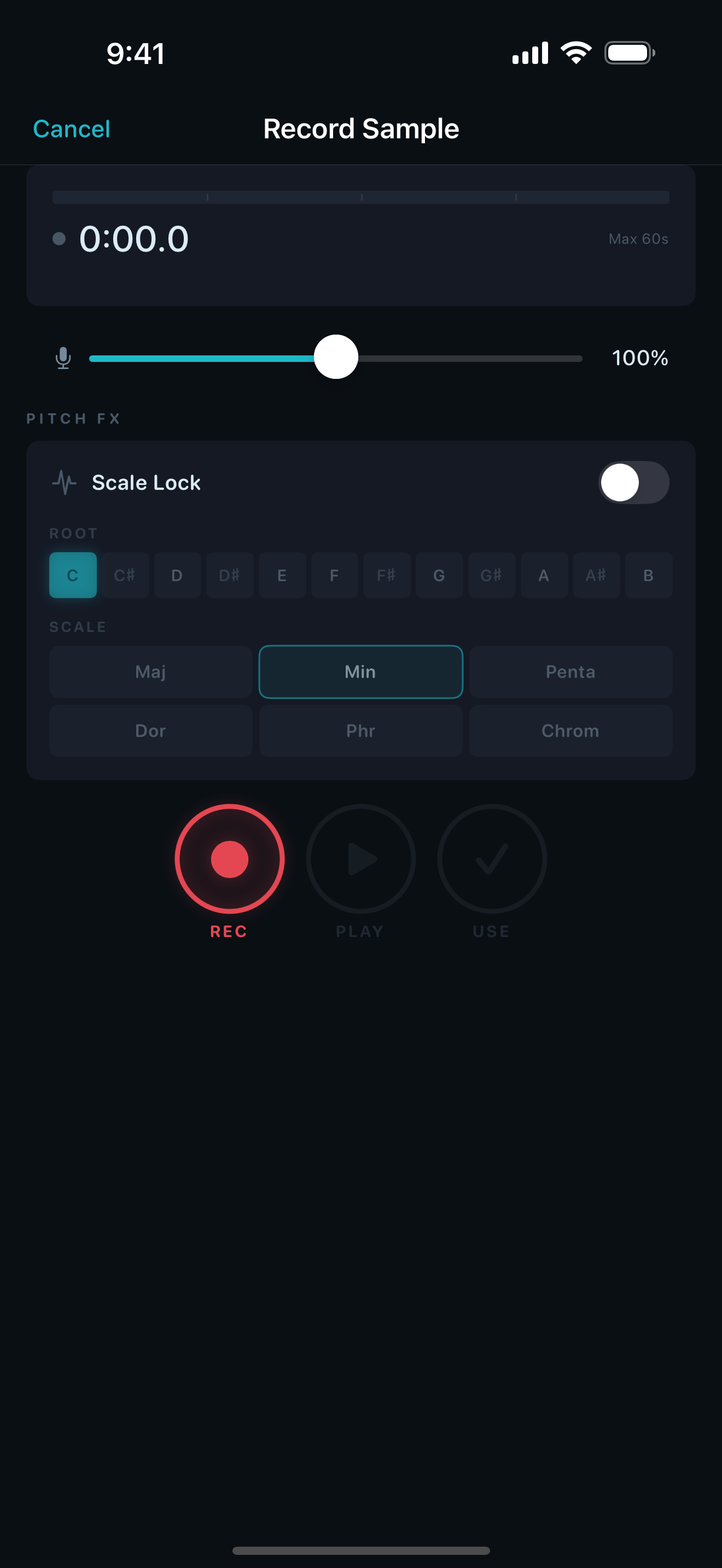 Sample recorder