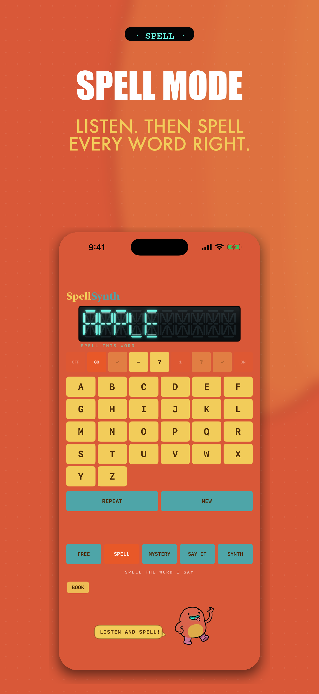 Spell mode screenshot