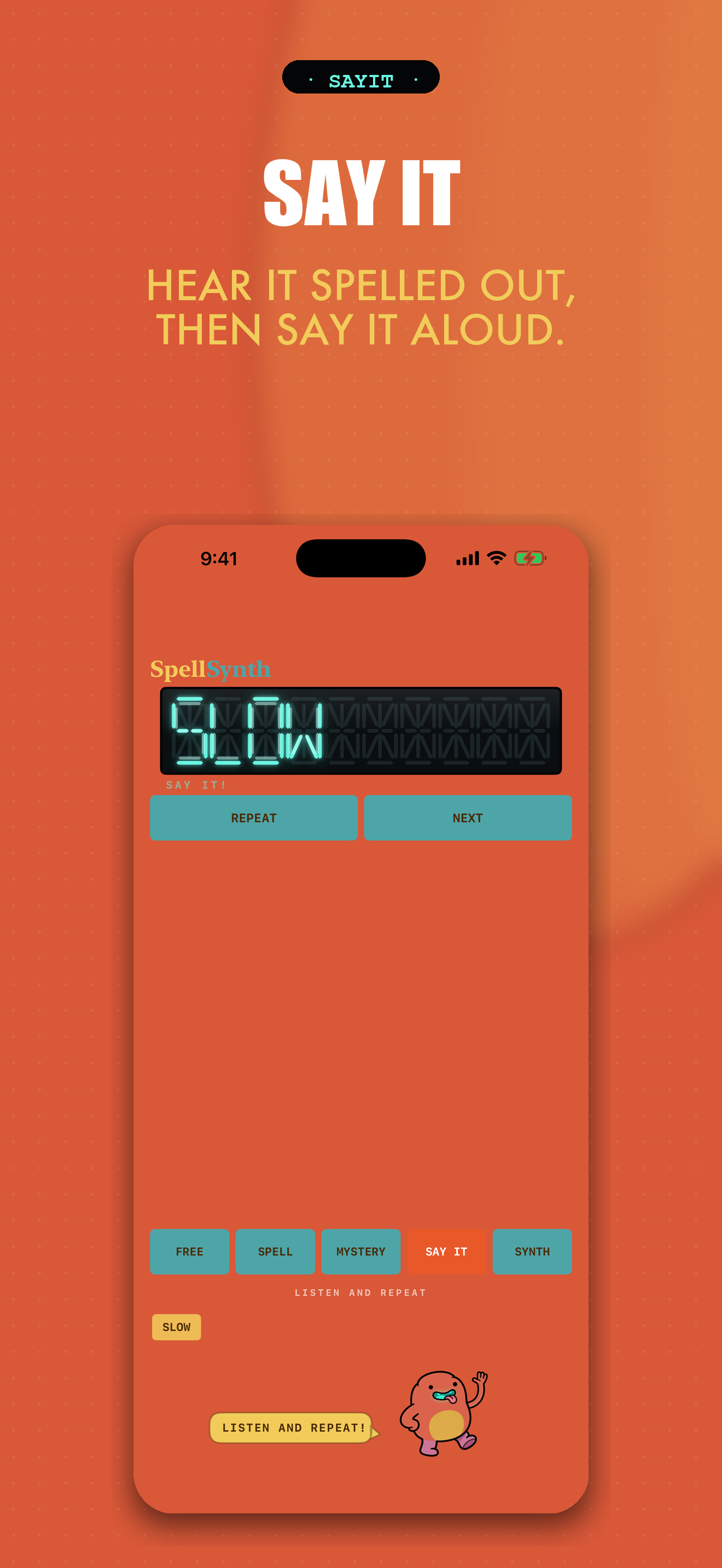 Say It mode screenshot